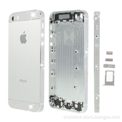 Diamond silver housing for iPhone 5S